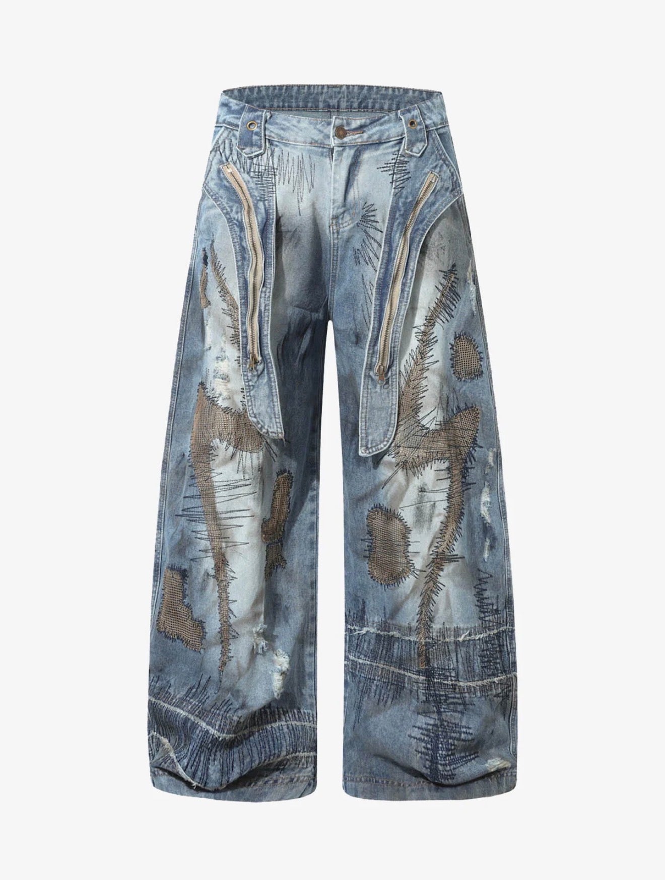 RO STYLE WASHED BARREL JEANS