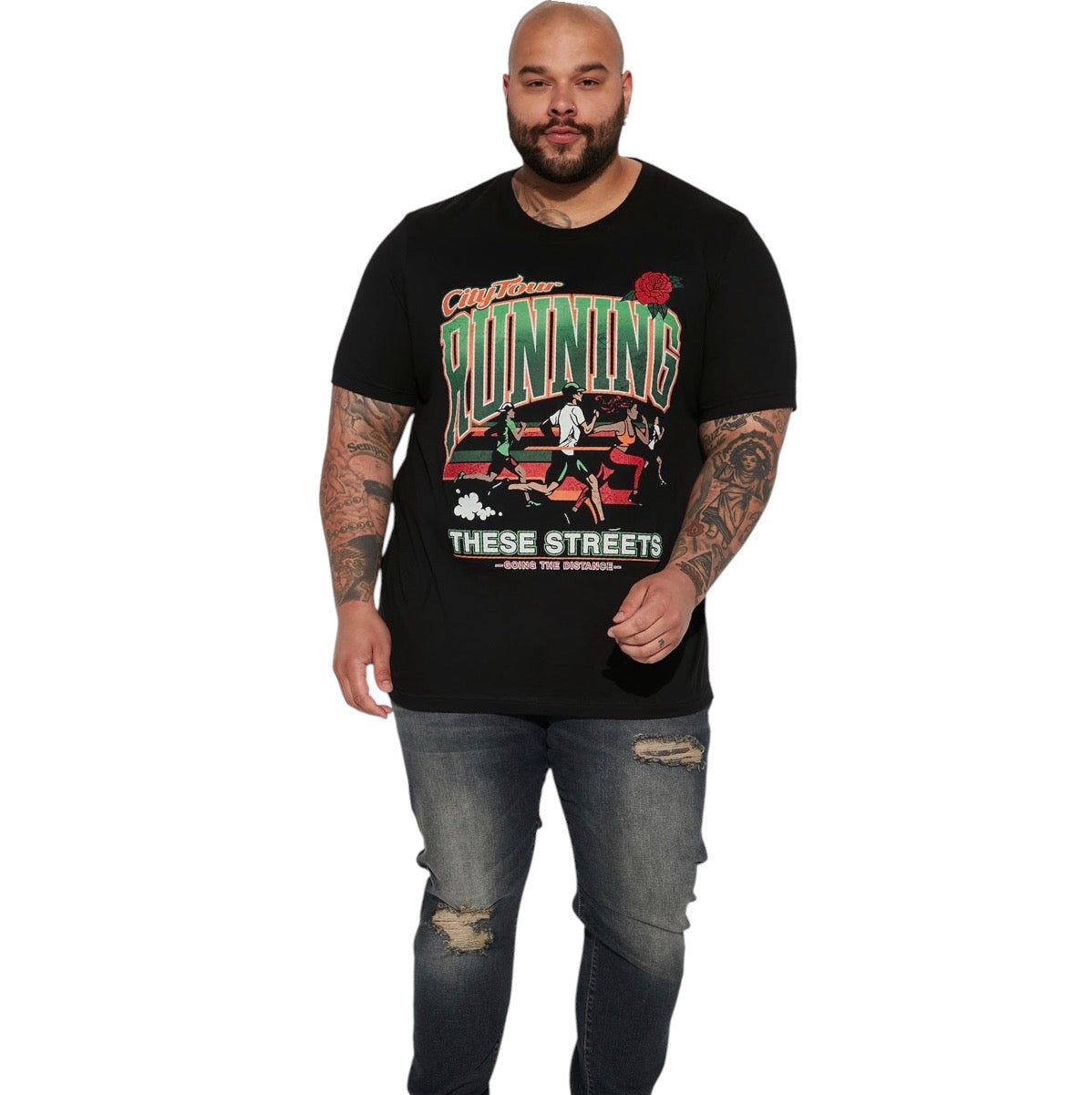 Day To Day Distressed Slim Jeans Dark Wash