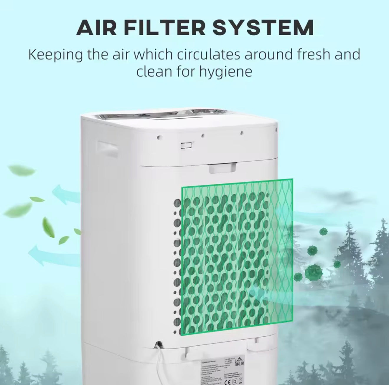 3-in-1 Evaporative Mobile Air Cooler for Home and Office