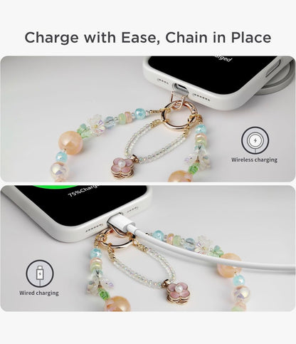 Phone Charm Wrist Strap for Women Detachable Anti-Theft Phone Lanyard