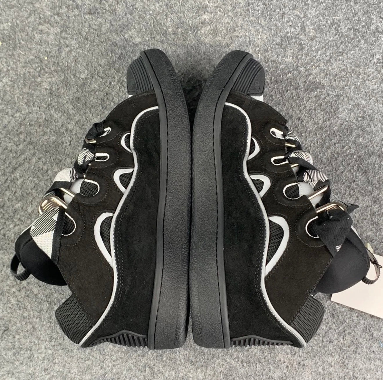 Lanvin Curb Sneakers 'Black Grey'