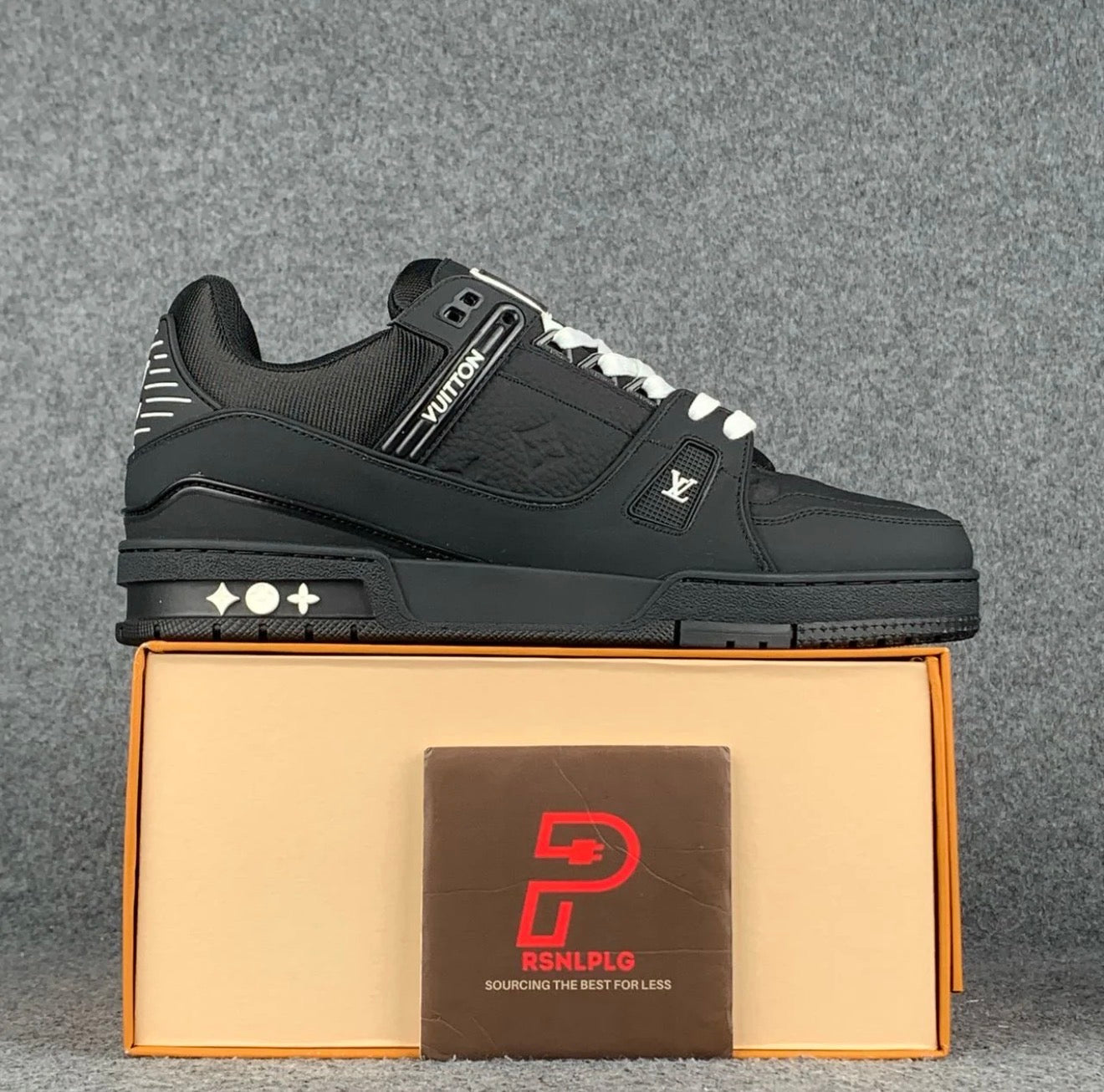 LV Trainer 'Embossed Monogram Black'