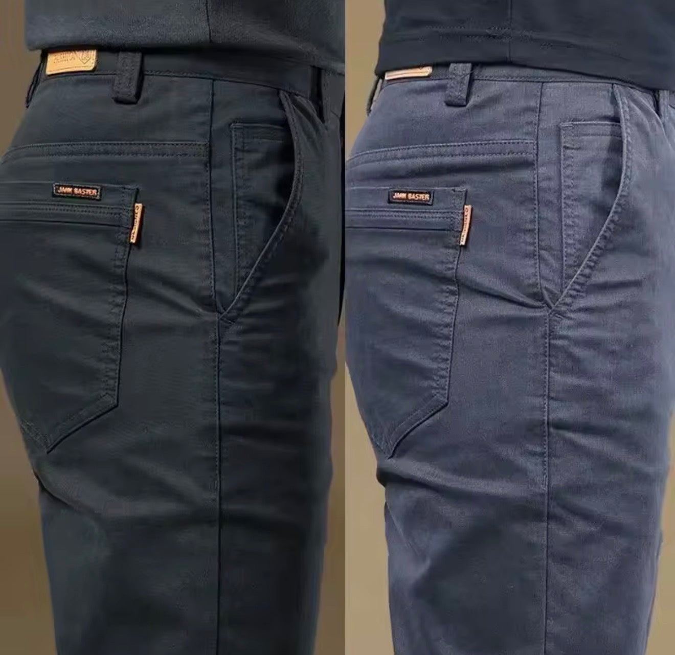 Summer Thin Cotton Men's Casual Pants Trendy Versatile Elastic Light Business Trousers Work Formal Slim Straight Pants