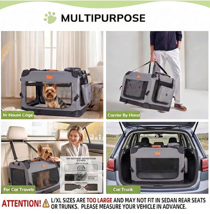 Morpilot Foldable Pet Carrier Large Dog Cat Travel Bag
