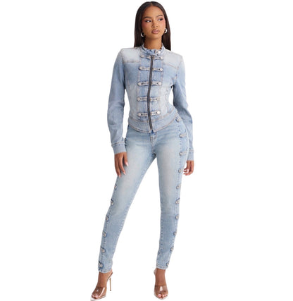 Total Surrender High Rise Stretch Skinny Jeans Light Wash