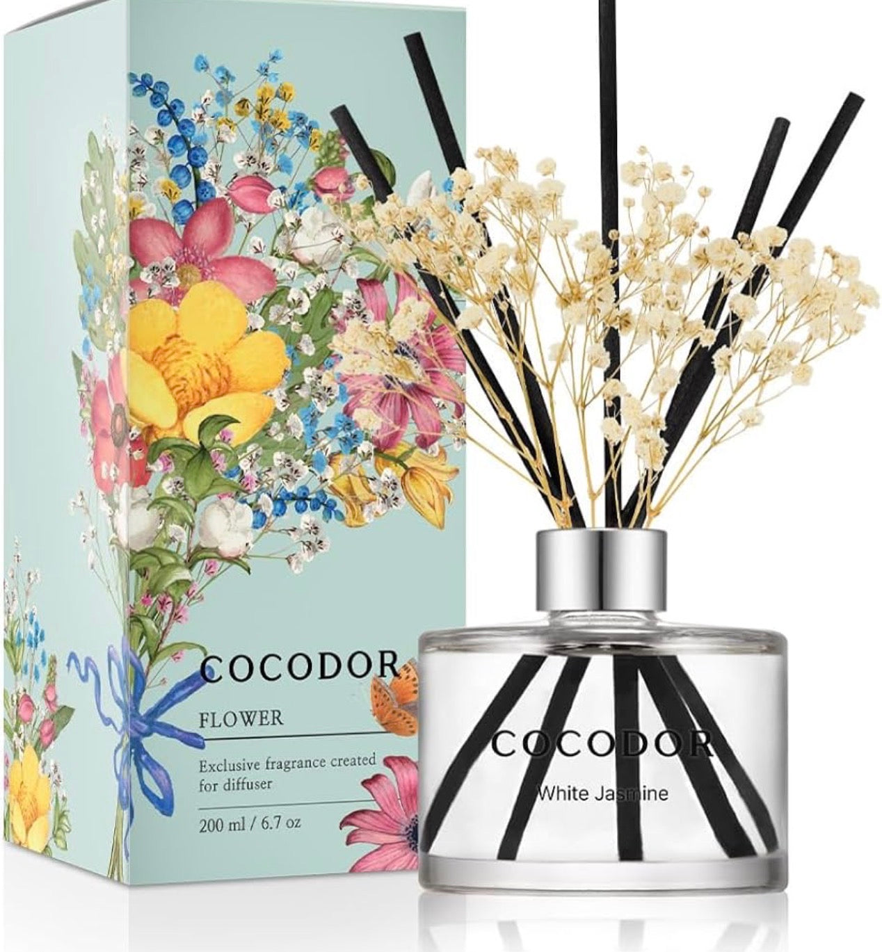 COCODOR White Jasmine Reed Diffuser