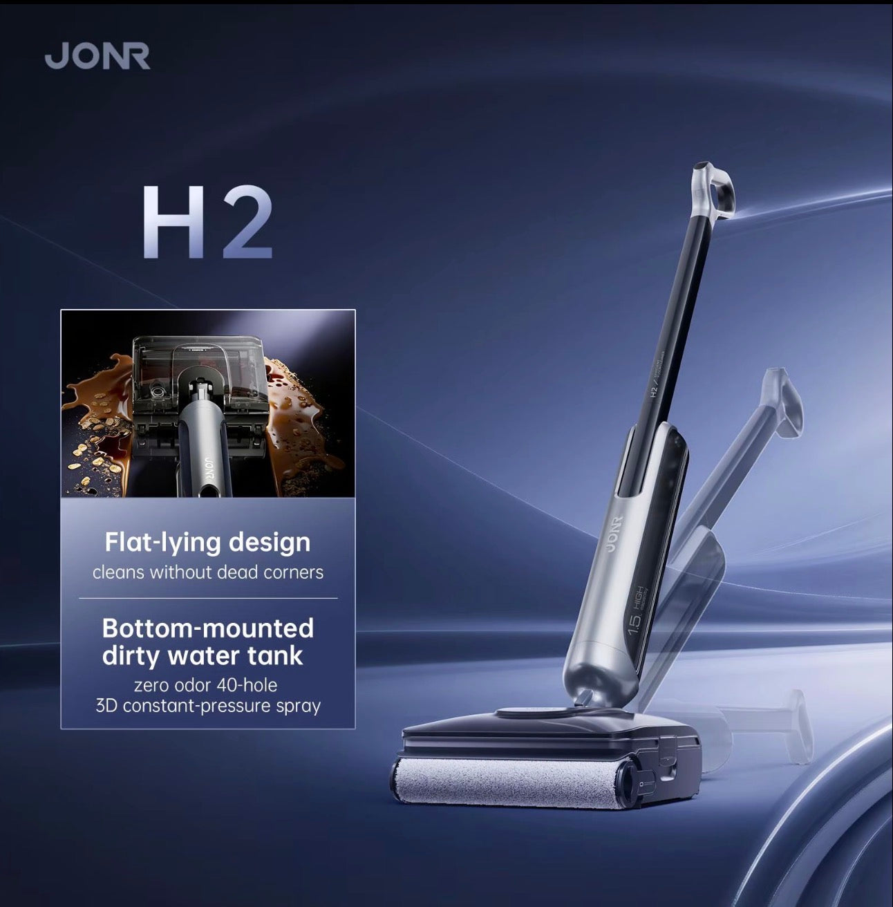 JONR H2 Cordless Wet & Dry Vacuum Cleaner
