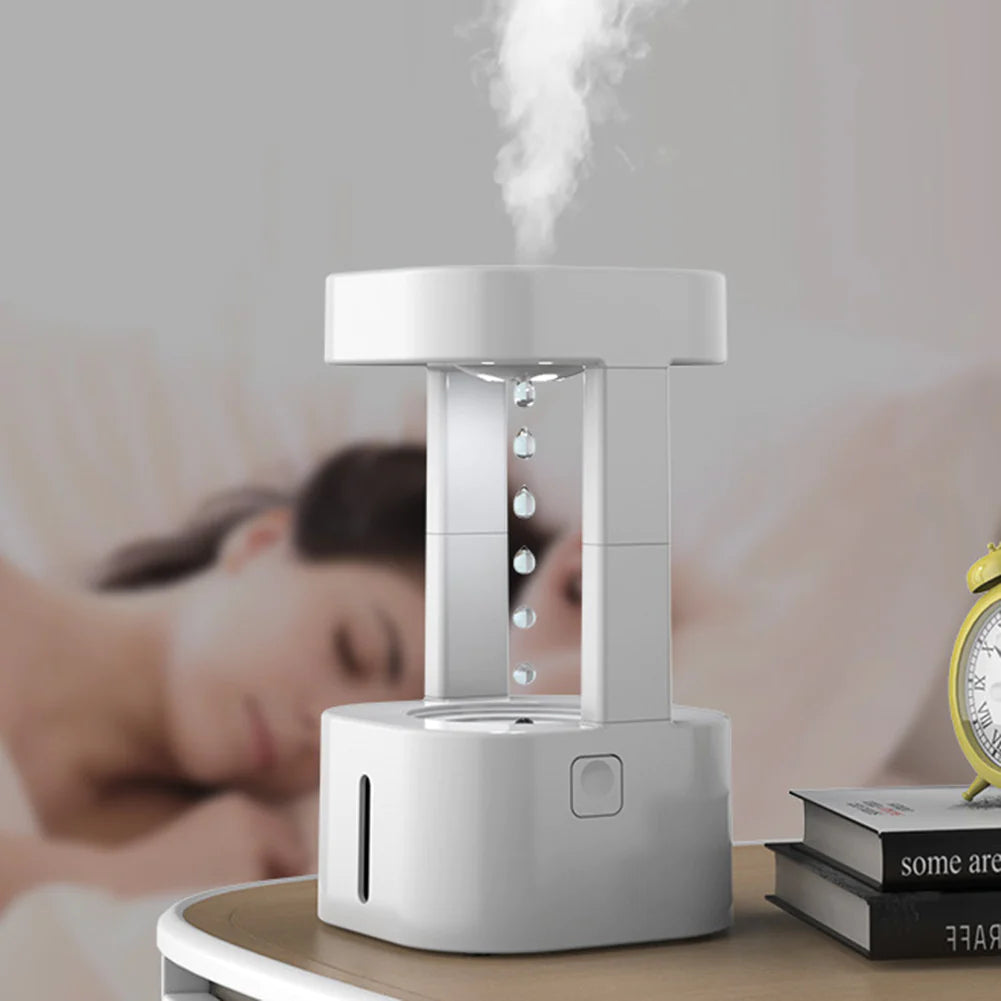 Revolutionary Anti-Gravity Humidifier with 580ML Water Tank - Enhance Your Home's Air Quality in Style