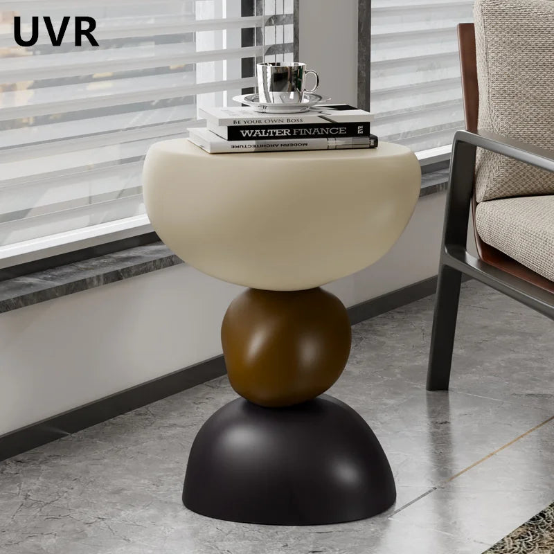 Creative Coffee Table Light Luxury Senior Sense of Cream Wind Living Room Sofa Corner Table Bedroom Bedside Table Furniture