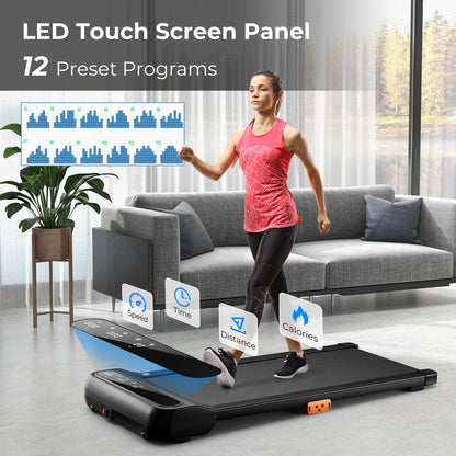 Under-Desk Treadmill for Home and Office with 12 Pre-Configured Workout Programs