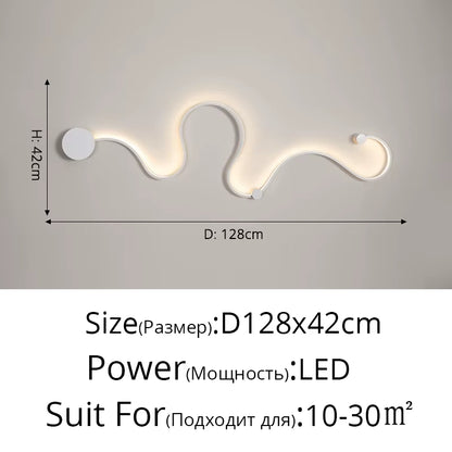 Modern Wall Lamps for Bedroom Study Living Balcony Room Acrylic Home Decor Line Design Sofa Background Wall Sconce LED Lighting