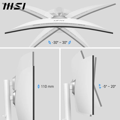Modern MD342CQPW, 120Hz / Va/White, 120Hz / Va/White