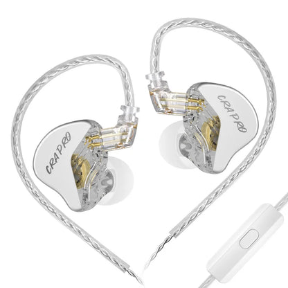 CRA Pro HIFI Earphones DLC Diamond Diaphragm Dynamic Earbuds with Replaceable Headphone Cables Sports Music Earphones