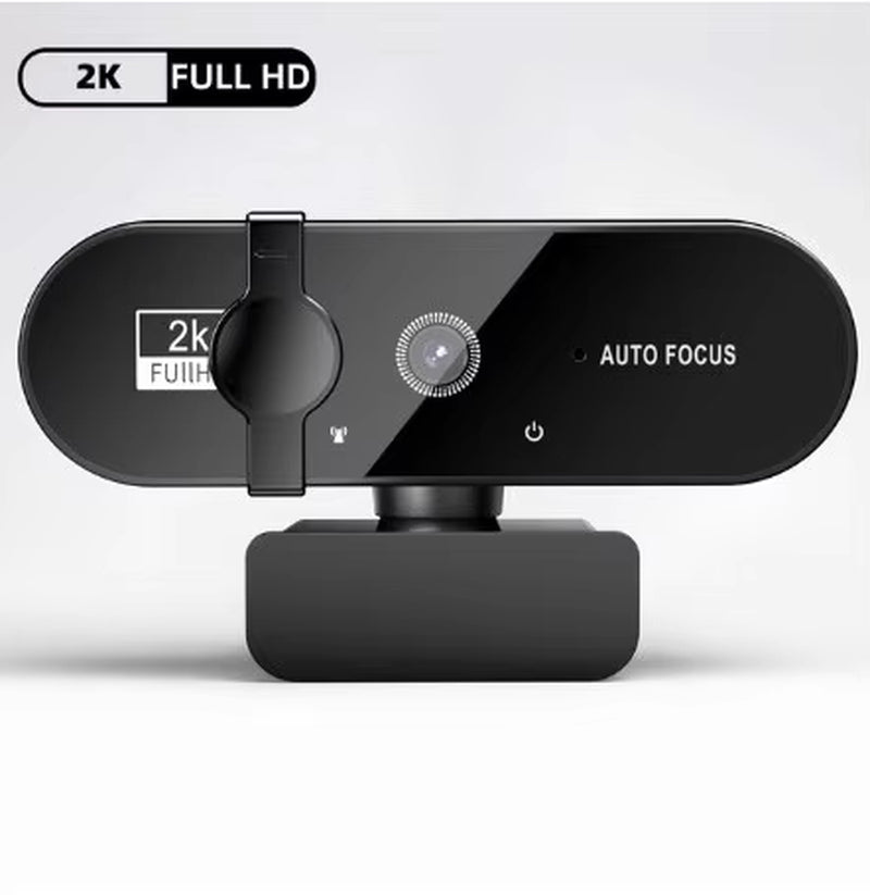 4K HD Webcam with 1080P Mini Camera and Built-in Microphone, 30FPS USB Autofocus for PC and Laptop Video Recording