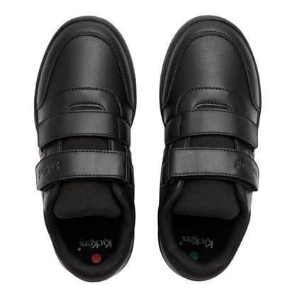 Kickers Kids Mervan Unisex Black School Shoes Trainer Style