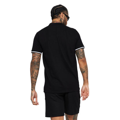 Strikeout Short Sleeve Polo Black
