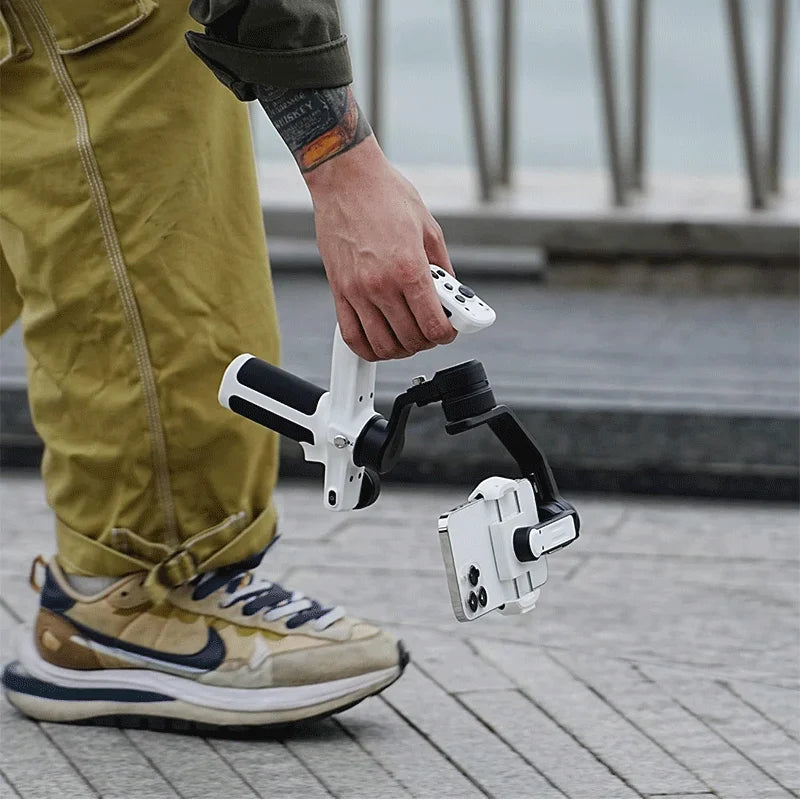 Scorp Mini-P Kit 3 Axis Smartphone Gimbal, AI Tracker, Fill Light, for Iphone 16 Pro Max and Android Stabilizer