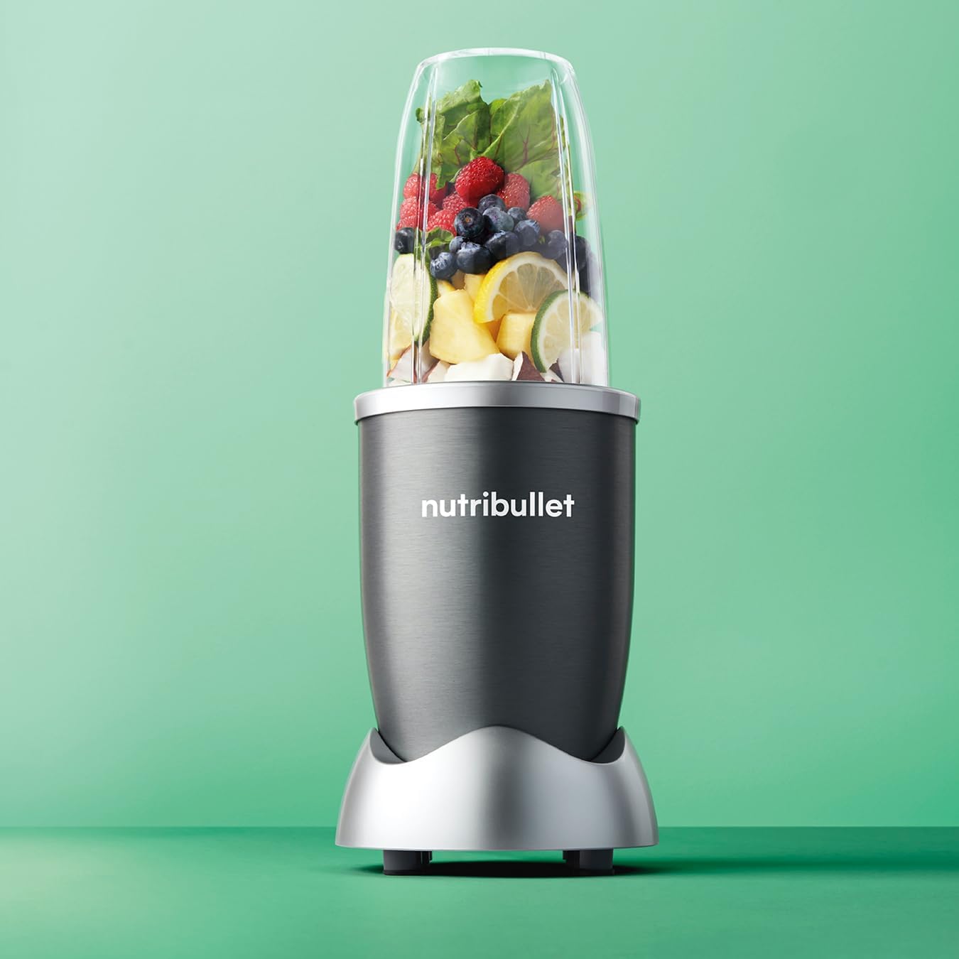 Blender 600 Series - Powerful 20,000 RPM Extractor Blends Frozen Fruit, Nuts & Ice - 7 Piece Kit Includes Tall Cup, Short Cup, Handled Ring & Sealable Lid - Ideal for Smoothies