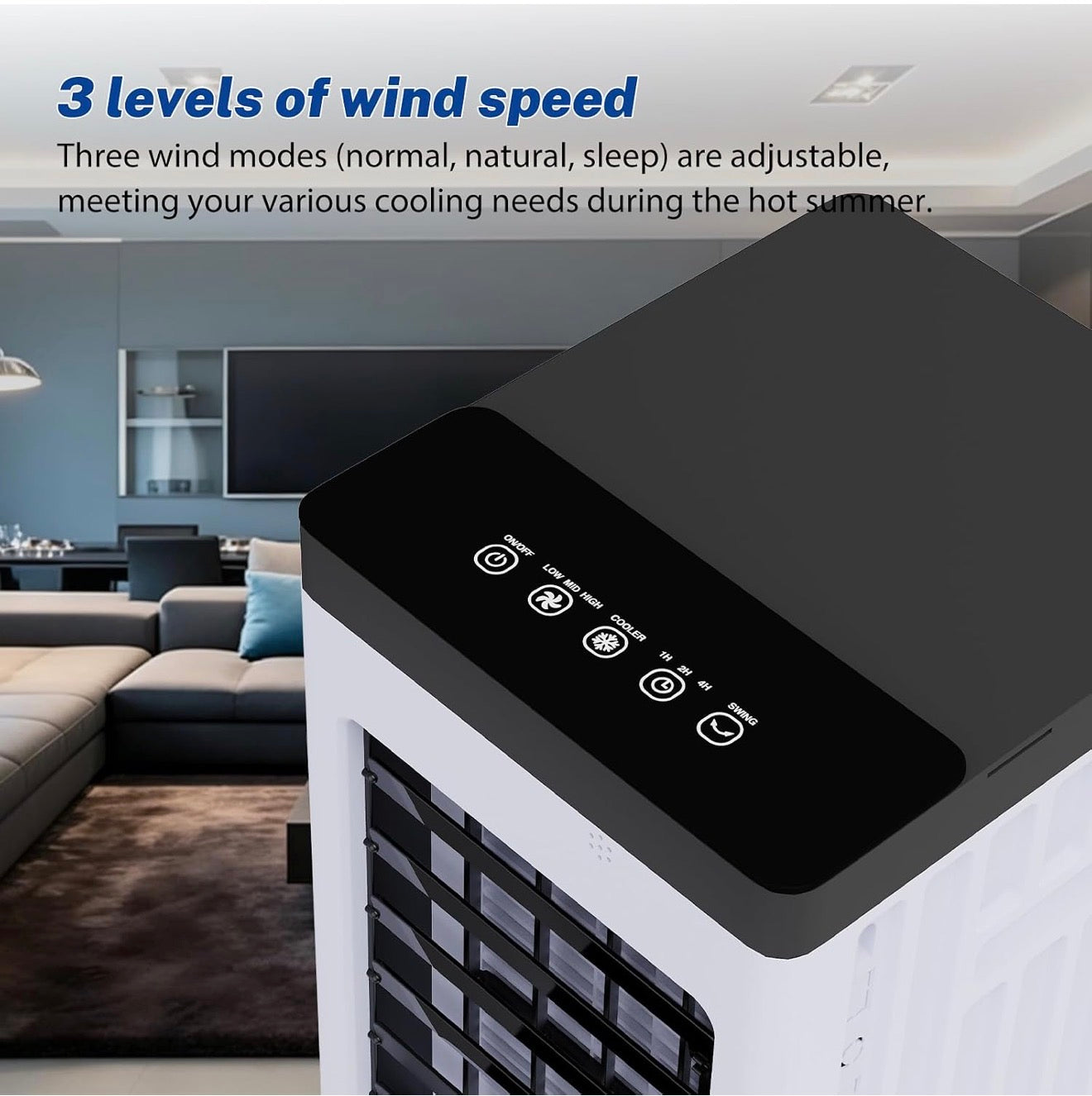 15L Portable Evaporative Air Cooler Fan with Remote Control