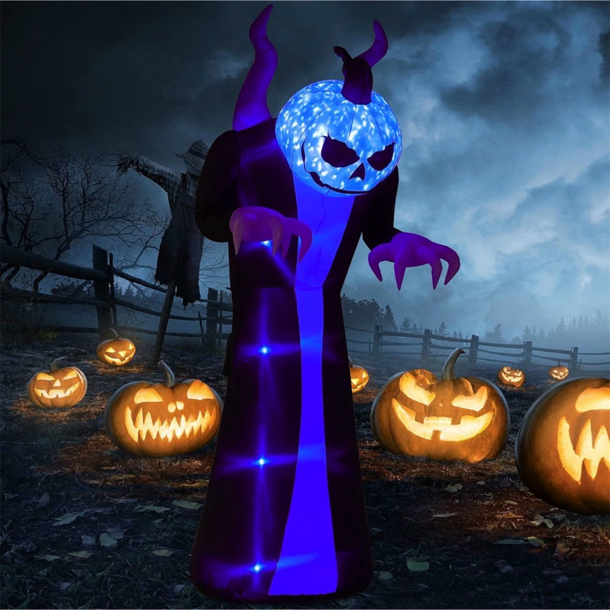 Warmiehomy 10FT Halloween Inflatable Giant Scary Ghost Decoration