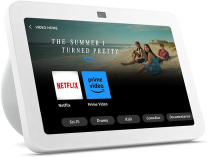 Echo Show 8 (3Rd Generation, 2023 Release) | HD Smart Touchscreen with Spatial Audio, Smart Home Hub and Alexa | Glacier White