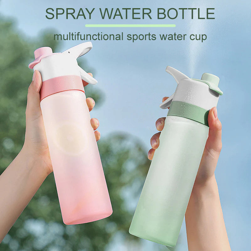 Large Capacity Spray Water Bottle for Girls - Ideal for Outdoor Sports, Fitness, and Travel