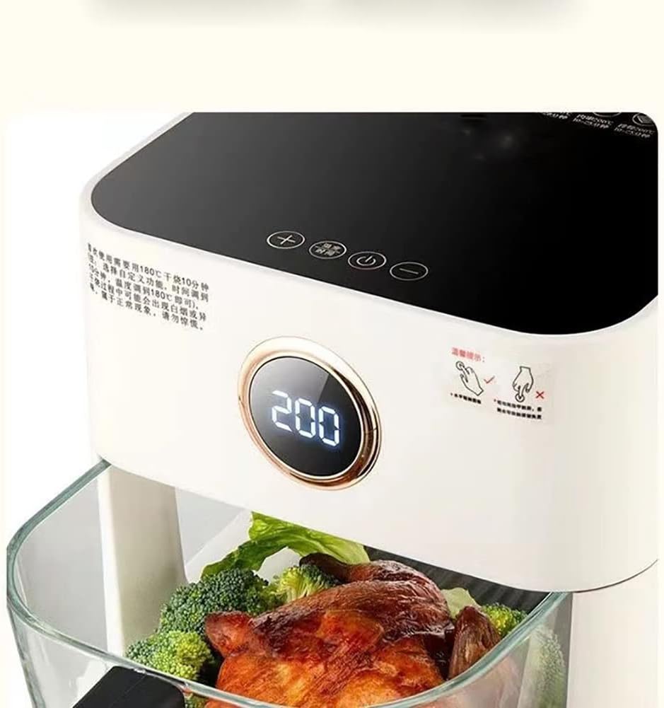 Air Fryer, Smart Digital 4L Electric Oven with Touch Screen 1200W - Rapid Air Circulation for Baking, Roasting, Grilling, Dehydrating