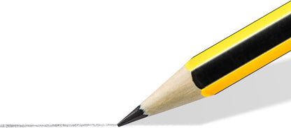STAEDTLER 121-S BK5D Noris School Graphite Pencils - Assorted Degrees, 2B, B, HB, H, 2H (Pack of 5), Black