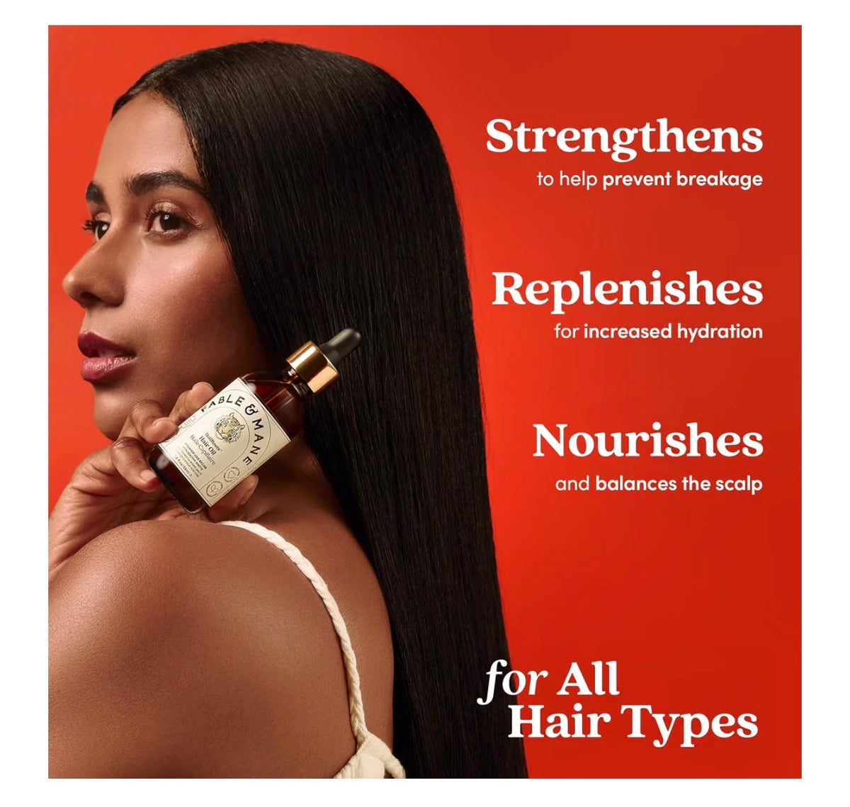 Fable & Mane HoliRoots Hair Oil | Amla, Ashwagandha & Castor Oil