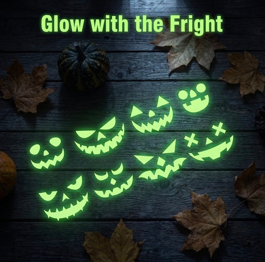 Glow-in-the-Dark Halloween Window Stickers – Removable Clings | Minja Superstore