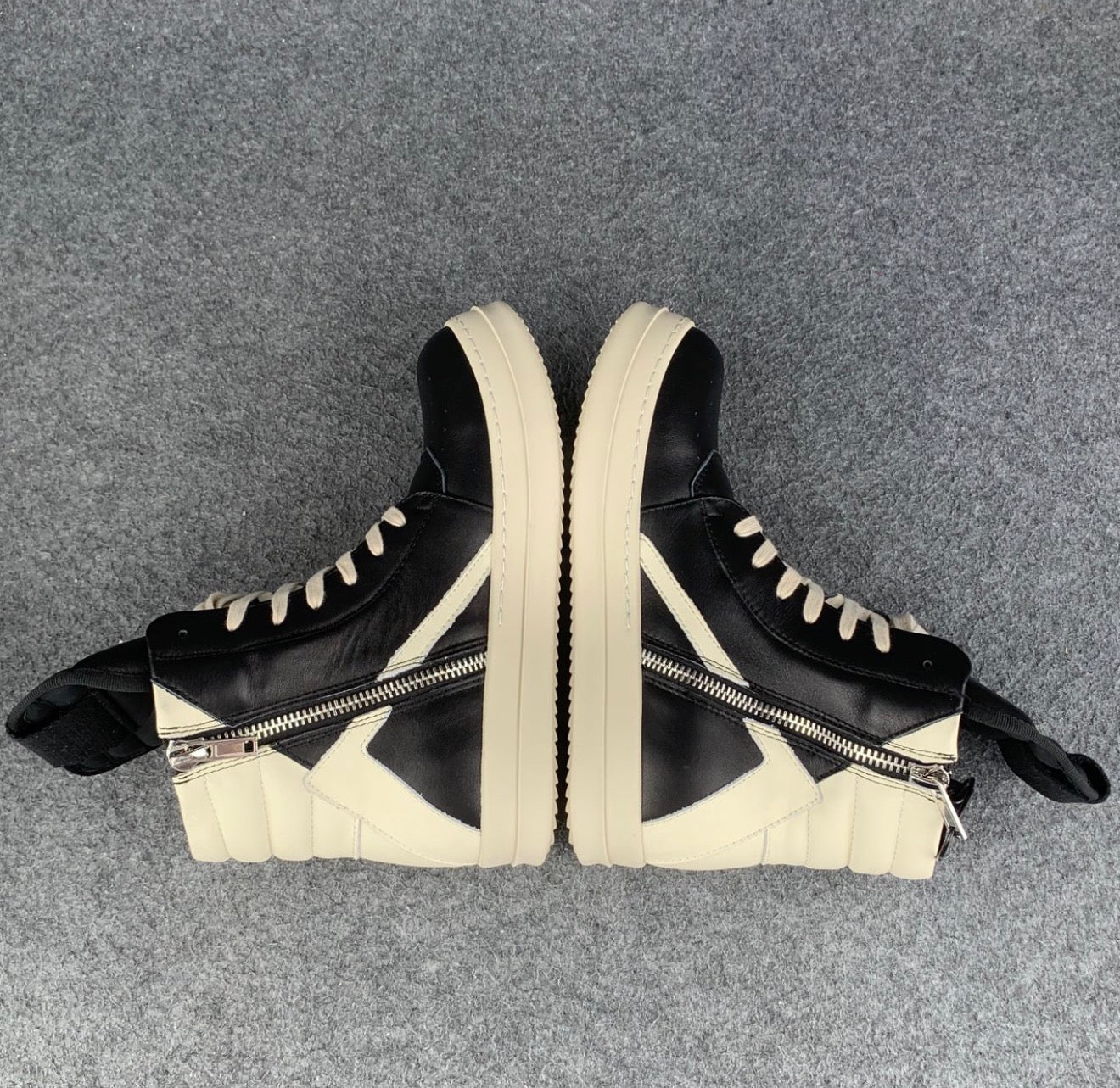 Rick Owens Wmns Strobe Geobasket High 'Black Milk'