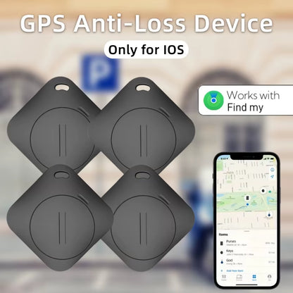 4-Pack Smart GPS Trackers - MFI Certified Anti-Lost Devices Compatible with Apple Find My App for Tracking Car Keys, Pets, and Children