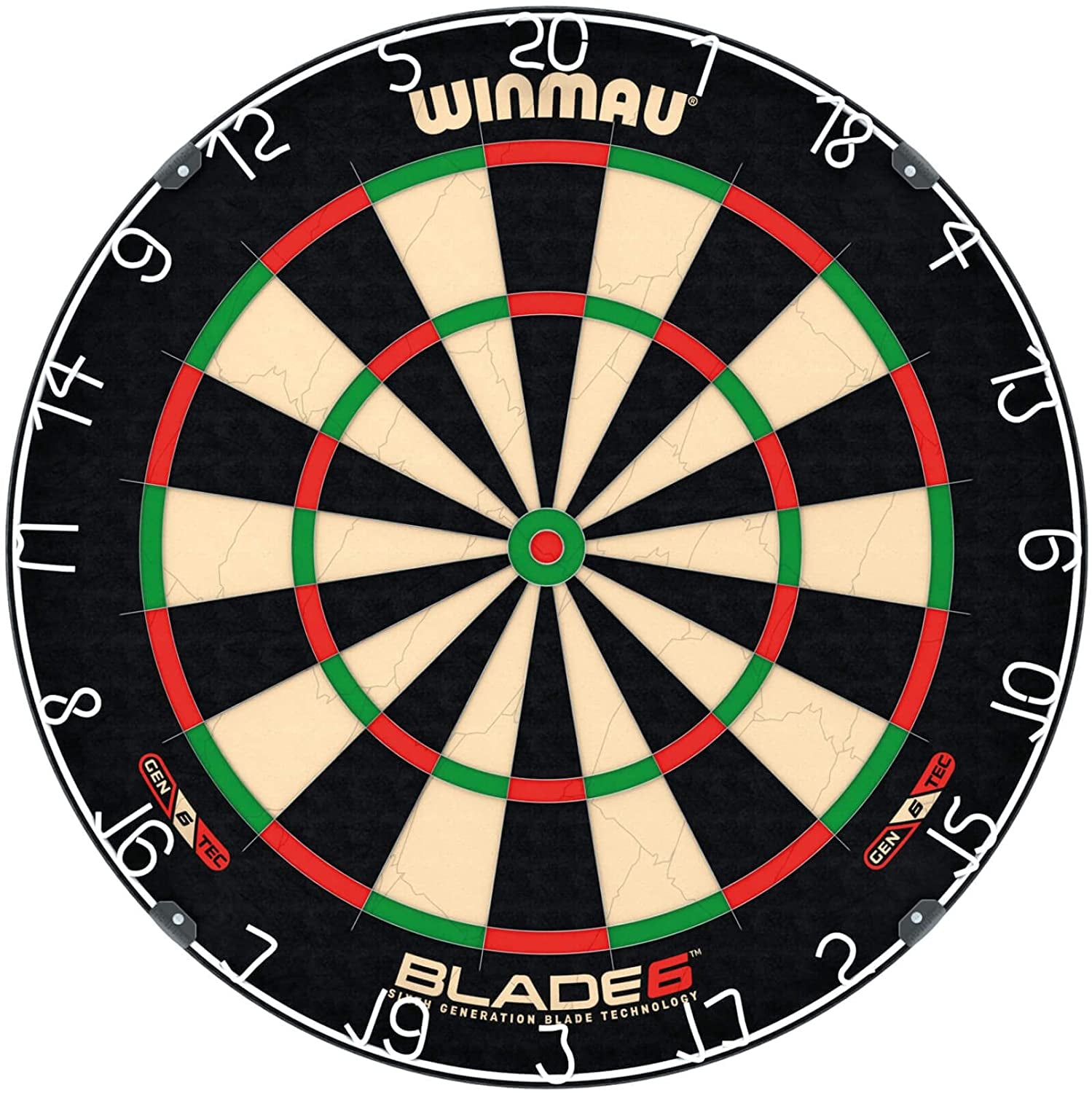 Darts Blade 6 Professional Bristle Dartboard with Official Tournament Specifications | Endorsed by the PDC
