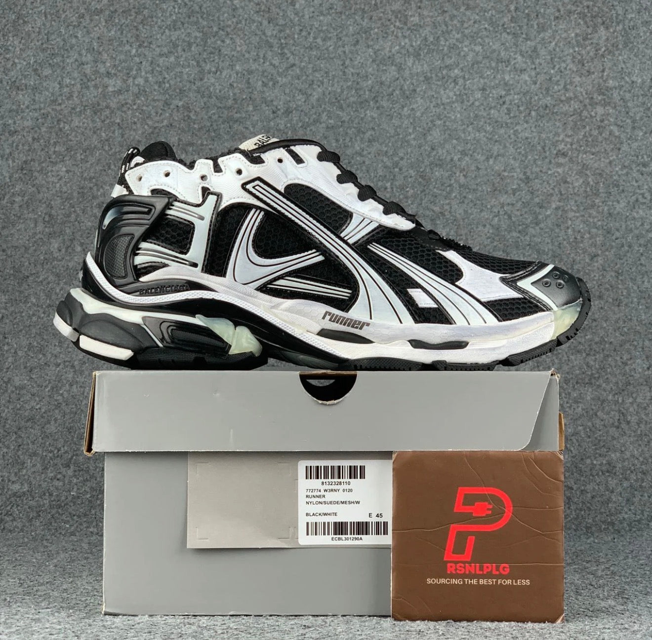 Balenciaga Runner Sneaker 'White Black White'