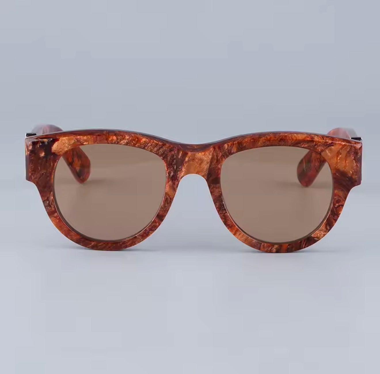 JMM ROLLINGSUN Thick Italy Acetate Sunglasses Handmade Japan Style Designer Brand Uv400 Round High Quality Eyeglasses with Case