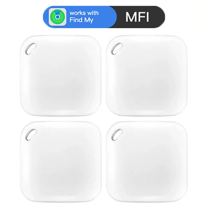 4-Pack Smart GPS Trackers - MFI Certified Anti-Lost Devices Compatible with Apple Find My App for Tracking Car Keys, Pets, and Children