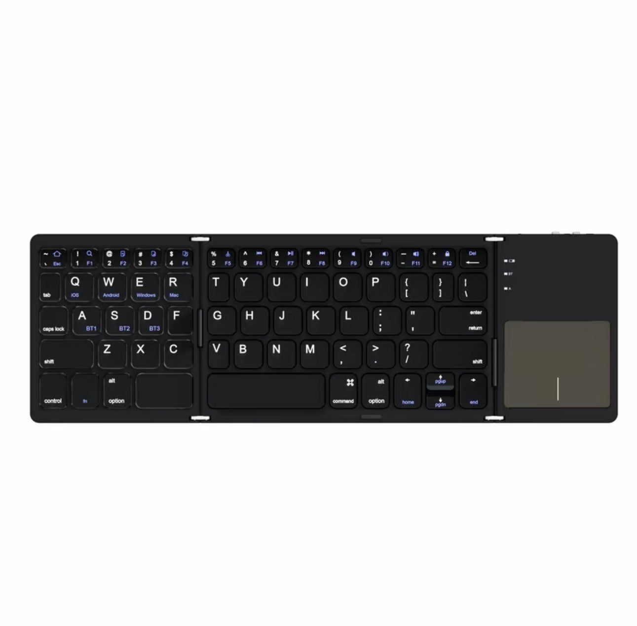 Ultra-Thin Foldable Bluetooth Keyboard for Tablets and Phones
