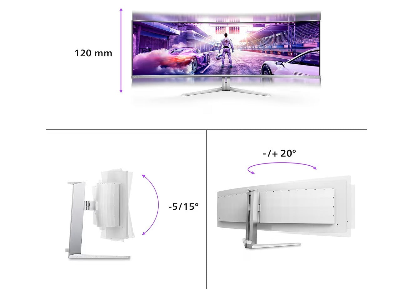 Philips Evnia 49M2C8900L 49” DQHD OLED Gaming Monitor | 144Hz