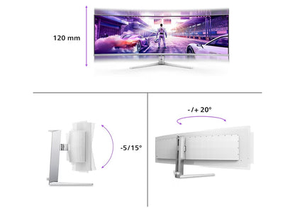 Philips Evnia 49M2C8900L 49” DQHD OLED Gaming Monitor | 144Hz