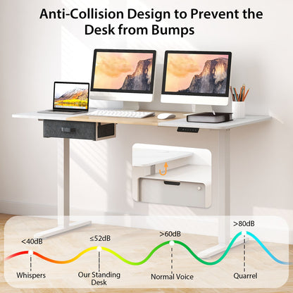 Electric Height-Adjustable Standing Desk with Integrated USB Charging: Enhance Your Workspace Comfort and Productivity