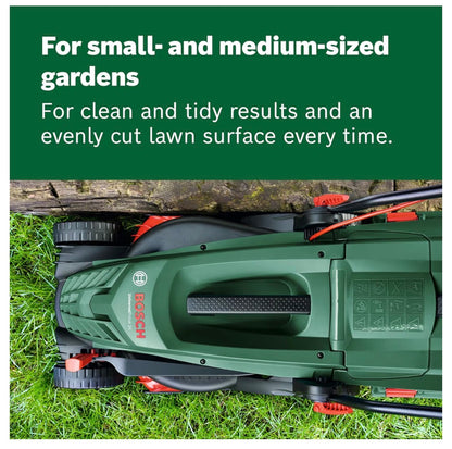 Bosch UniversalRotak 34-410 Corded Lawnmower 230V 34cm Cutting Width