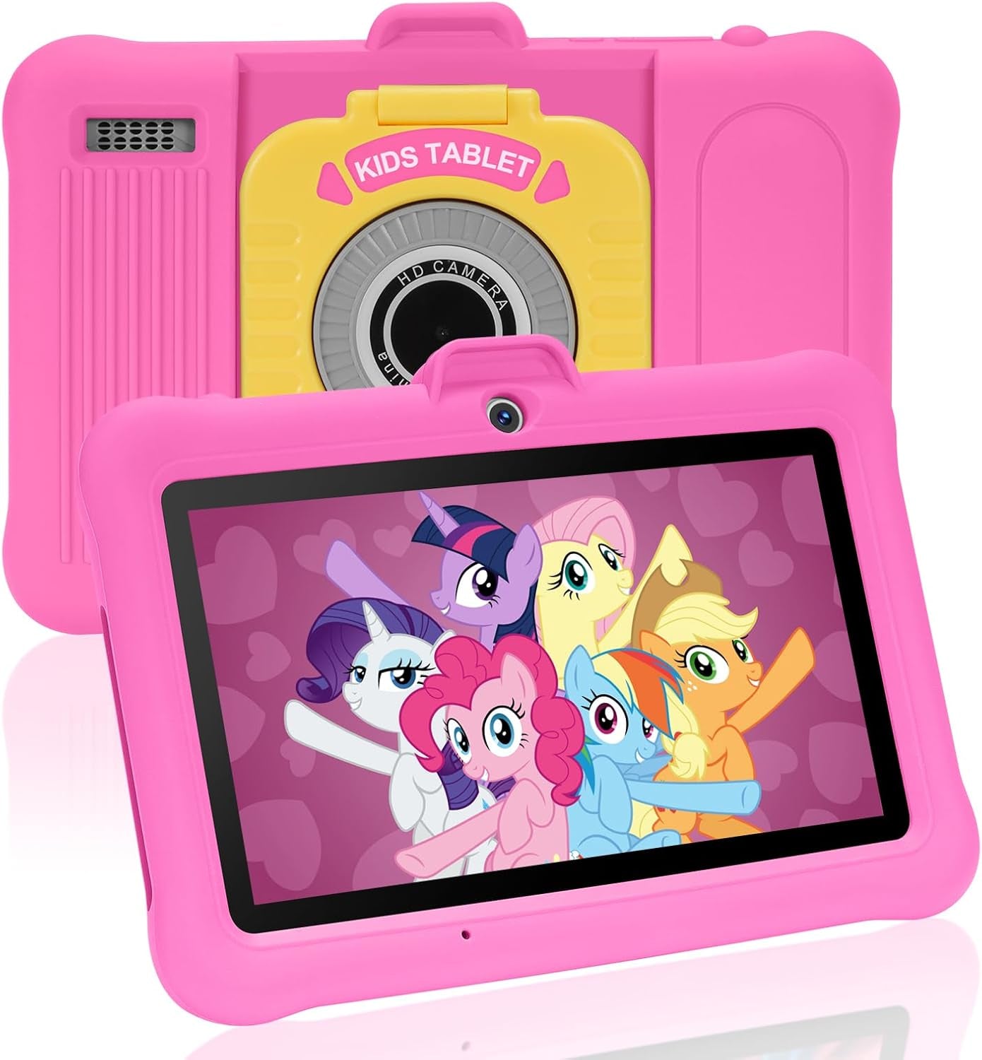 7 Inch Android Kids Tablet, GMS Certified, Pre-Installed Apps, Educative, Parental Control, (Pink)