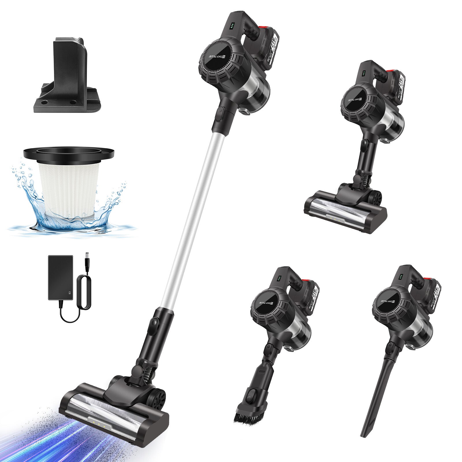 3In1 Cordless Vacuum Cleaner Upright Handheld Stick Lightweight Bagless