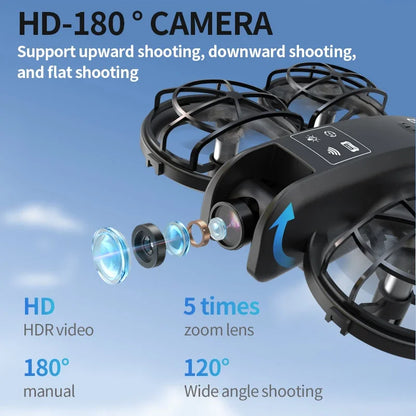 K100 Max Mini RC Drone 4K Professional HD Camera Optical Flow Positioning Colorfuls Dron Foldable RC Quadcopter Toys for Kids
