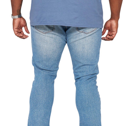 Cuff Me Stacked Skinny Flared Jeans Medium Wash