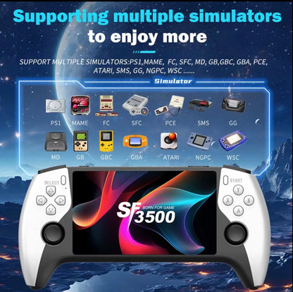 WUDS SF3500 Retro Handheld Game Console with 5 Inch IPS Screen
