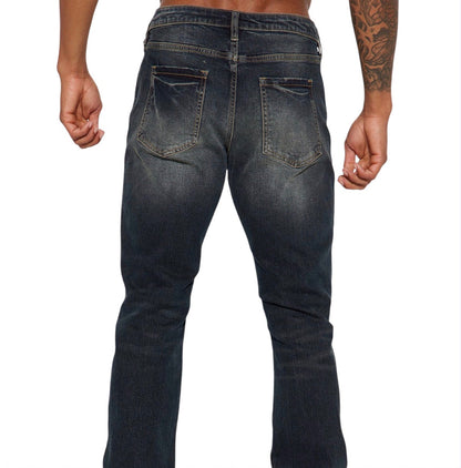 Day To Day Distressed Slim Jeans Dark Wash