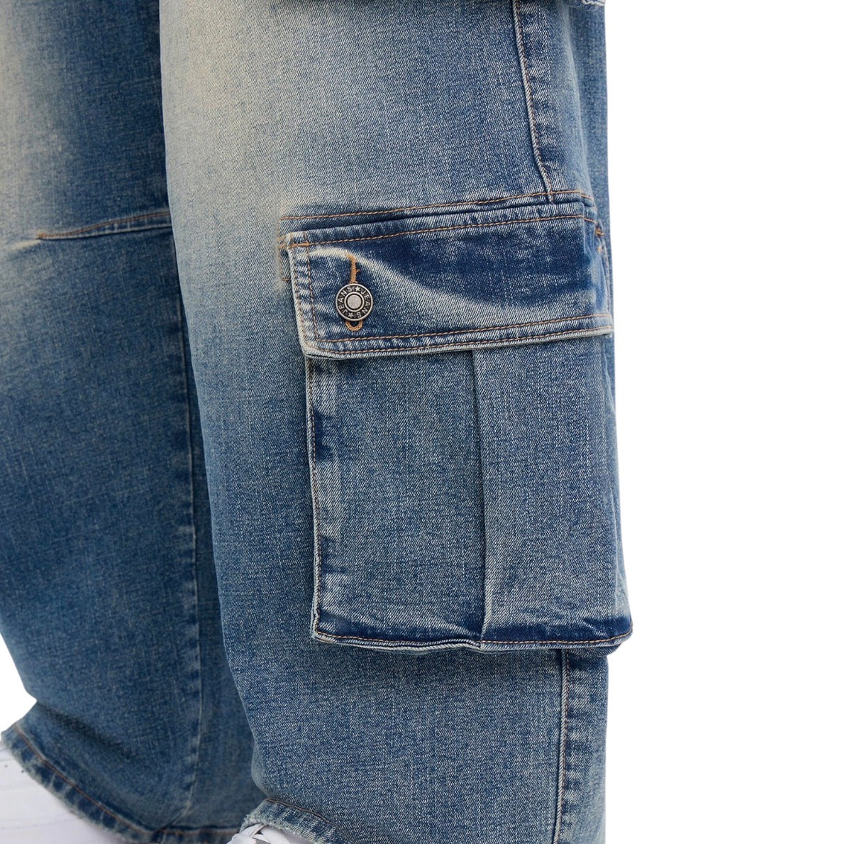 Baggy Matador Cargo Jeans Vintage Blue Wash