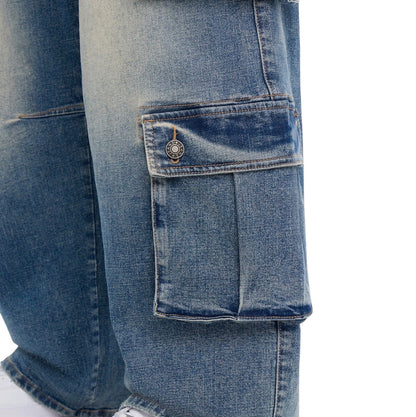 Baggy Matador Cargo Jeans Vintage Blue Wash