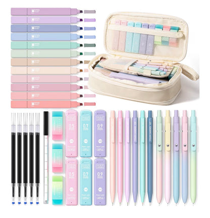 Four Candies 39 Piece Pencil Case Stationery Set